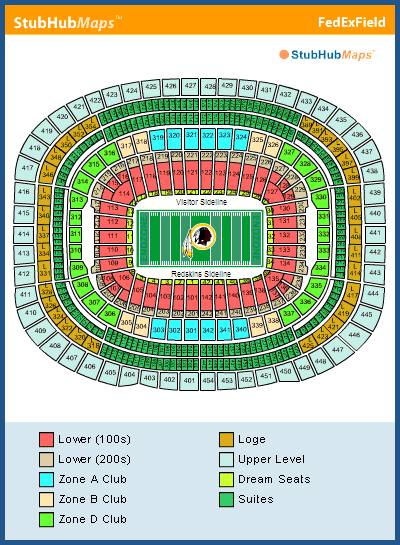 Soldier Field Seating Chart. FedEx Field Seating Map/Chart