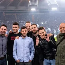 Rome : Match de football de l'AS Roma ou de la SS Lazio avec un local