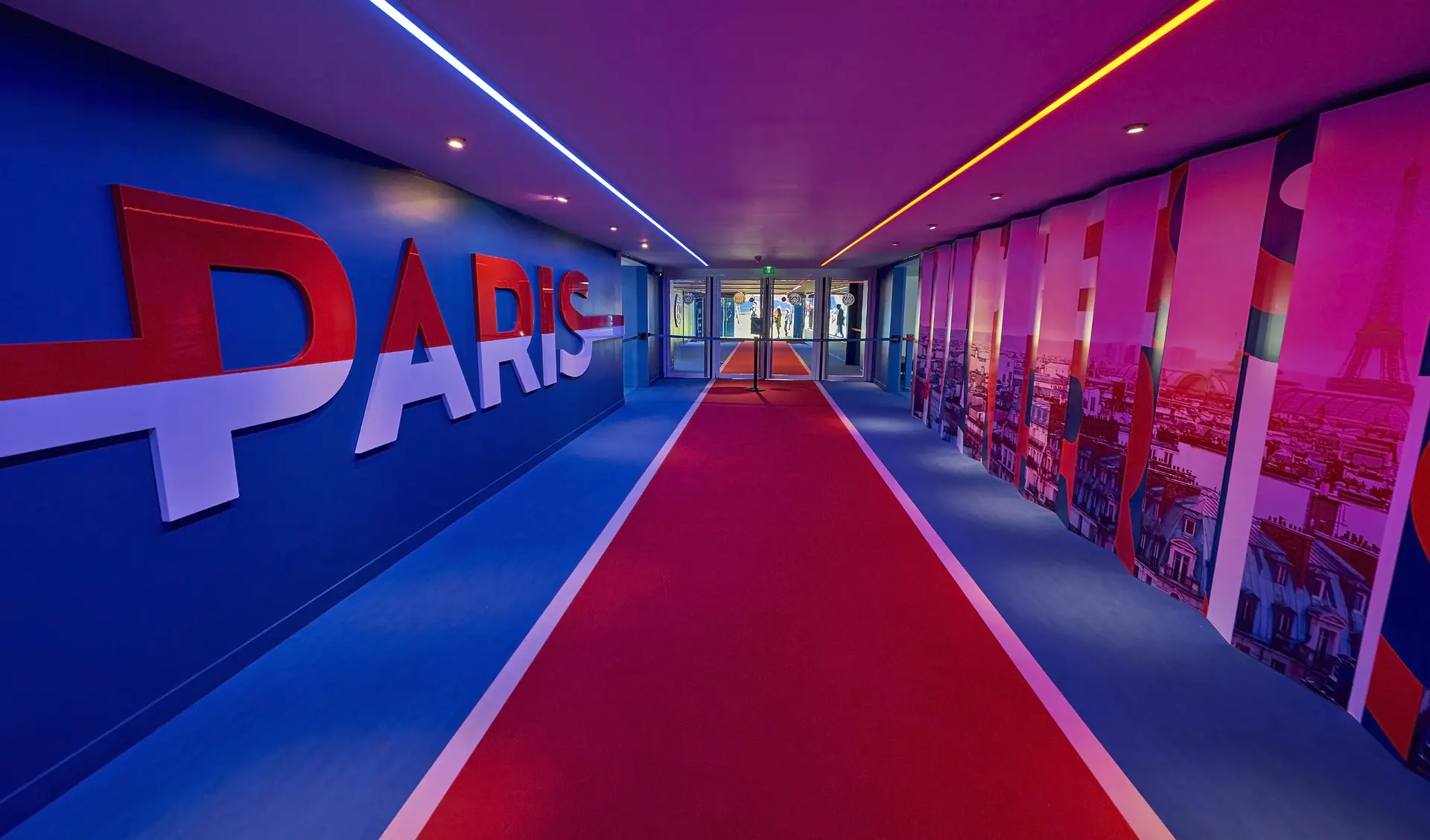 Parc des Princes : tunnel des joueurs