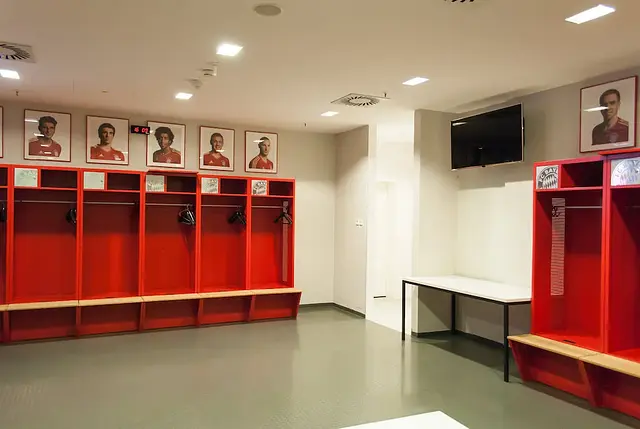 Allianz Arena: die Spielerkabine