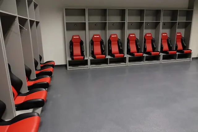 Allianz Riviera : le vestiaire des joueurs