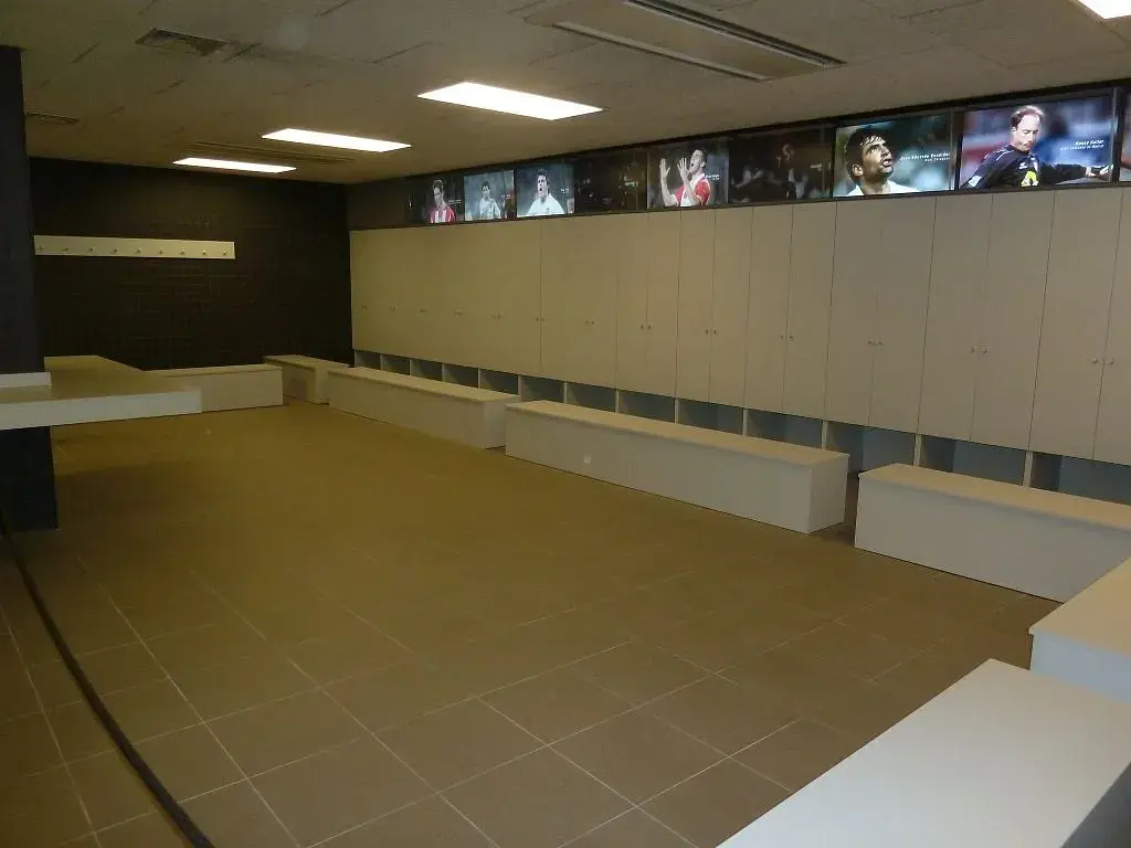Camp Nou : le vestiaire des joueurs