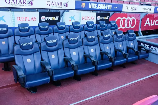 Camp Nou : le banc de touche
