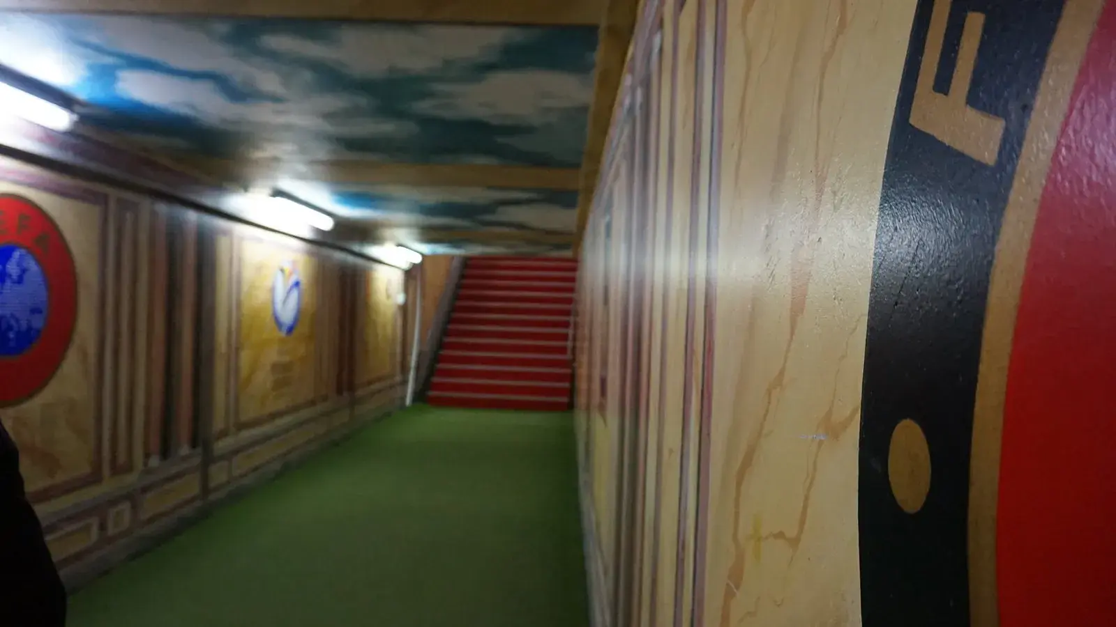 De Kuip: the players' tunnel