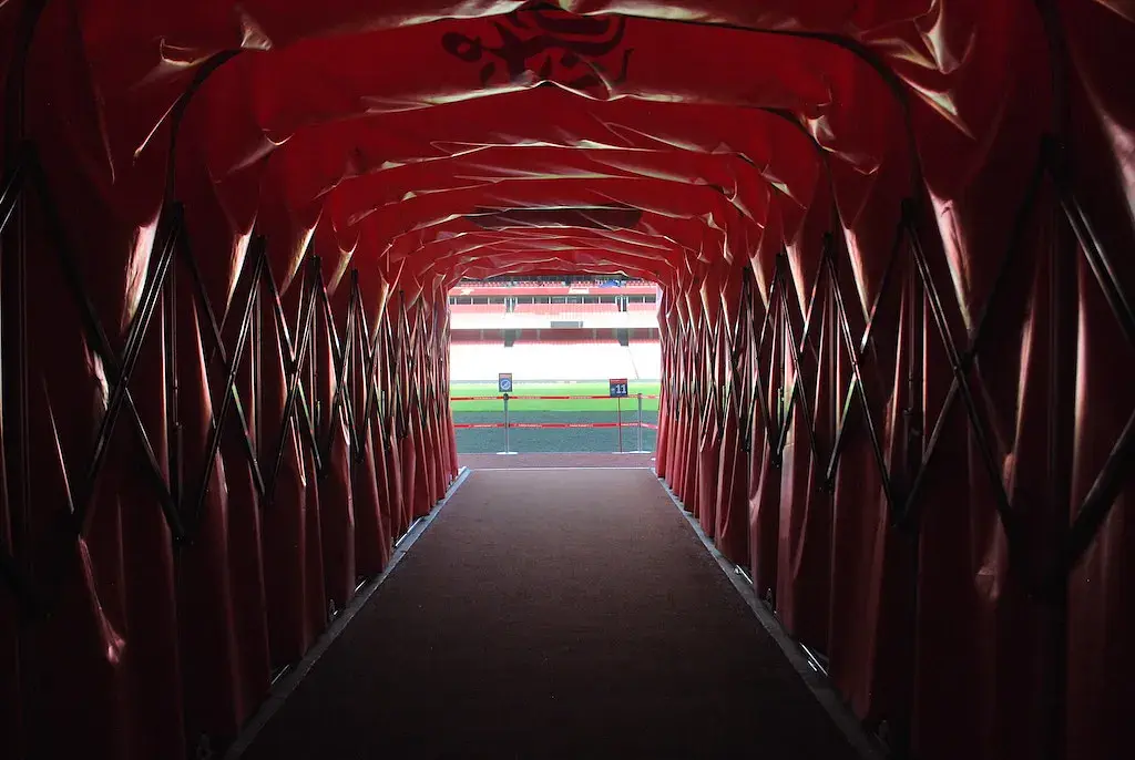 Emirates Stadium: el túnel de vestuarios