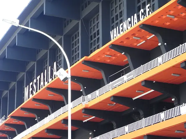 Estadio de Mestalla: el exterior del estadio