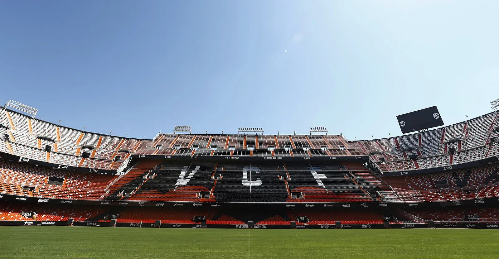 Estadio de Mestalla : vue panoramique