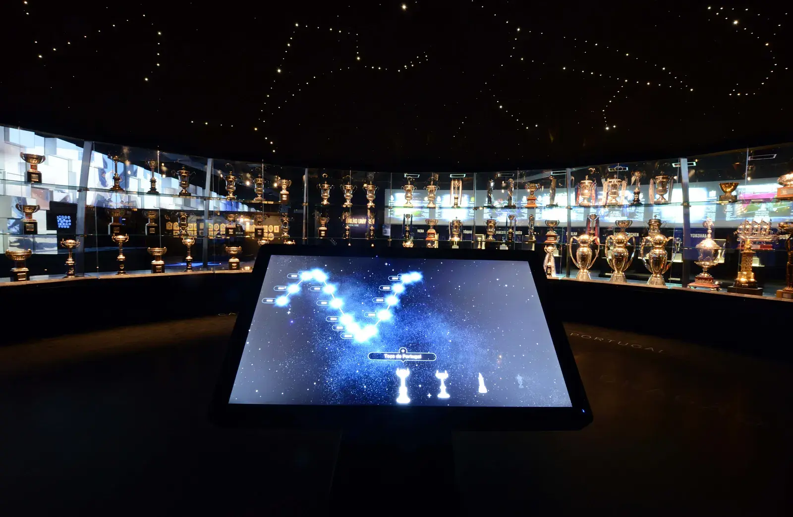 Estádio do Dragão: die Trophäenhalle