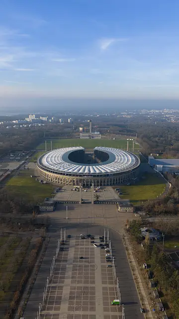 Olympiastadion Berlin : vue aérienne