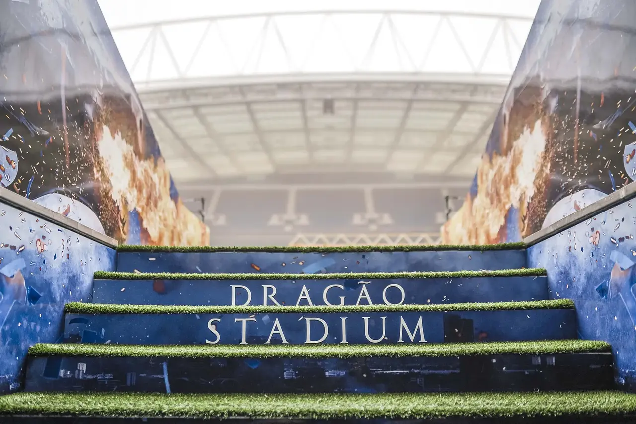 Estádio do Dragão: der Spielertunnel