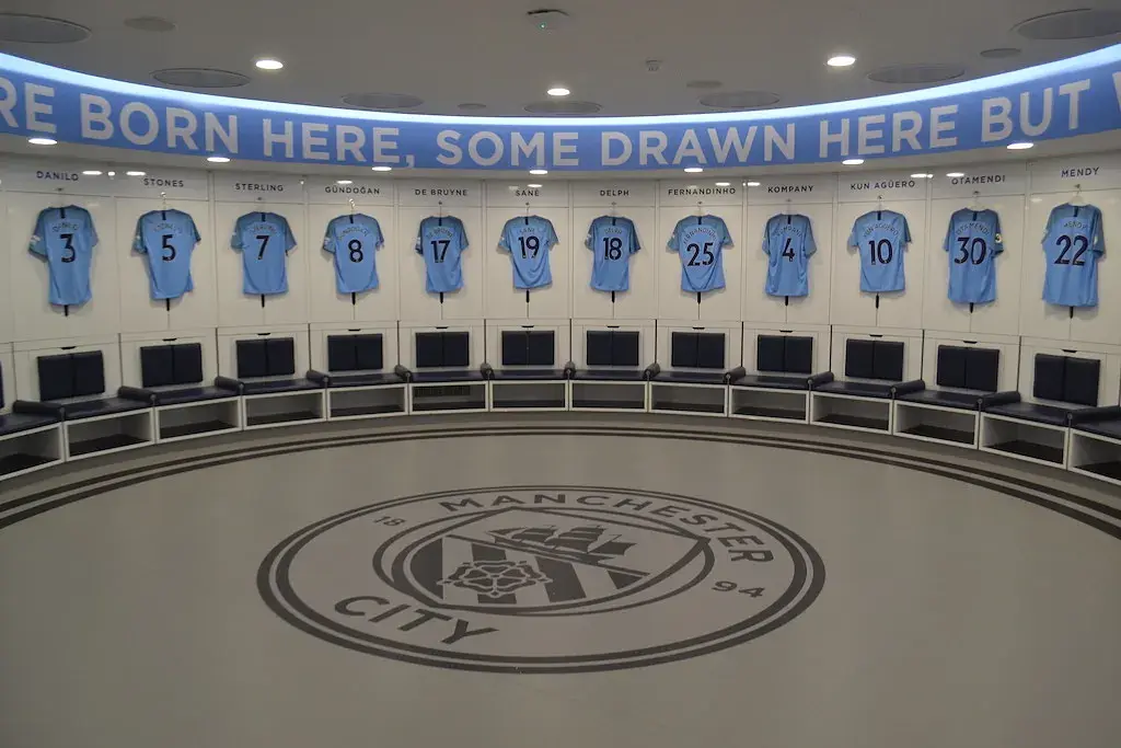 Etihad Stadium: el vestuario