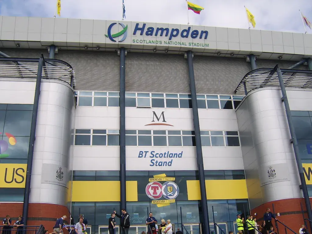 Hampden Park: der Stadioneingang