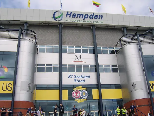 Hampden Park: a entrada do estádio