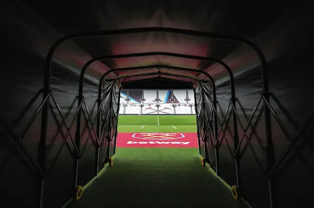 London Stadium: der Spielertunnel