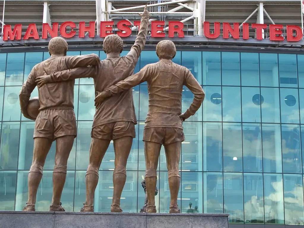 Old Trafford: la estatua de la Holy Trinity