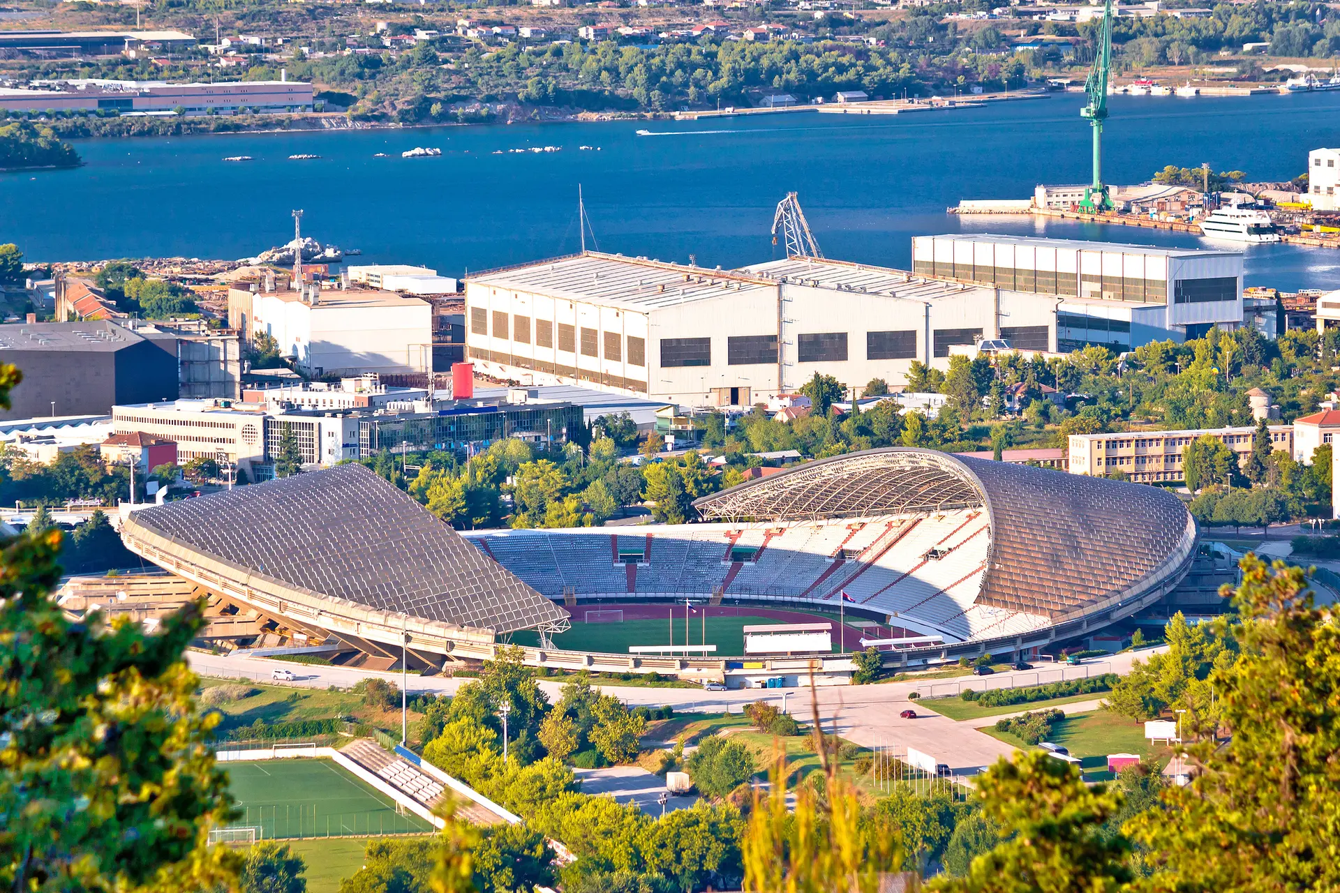 Stadion Poljud: Luftaufnahme