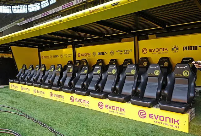 Signal Iduna Park: die Trainerbank