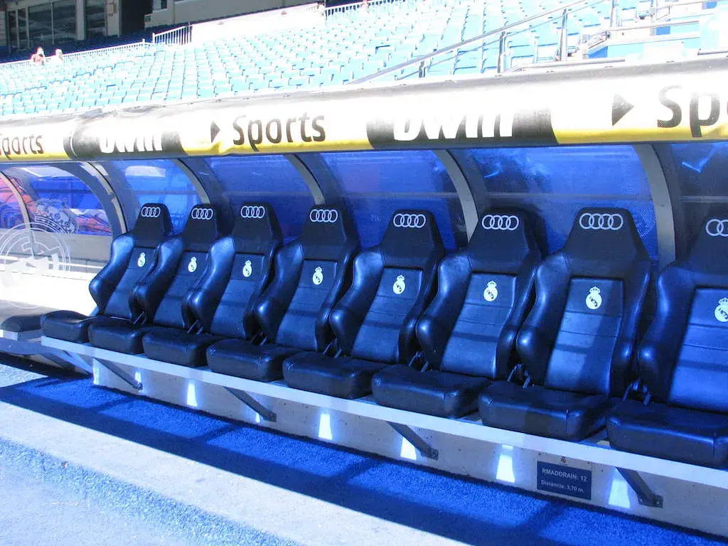 Estadio Santiago Bernabéu: el banquillo