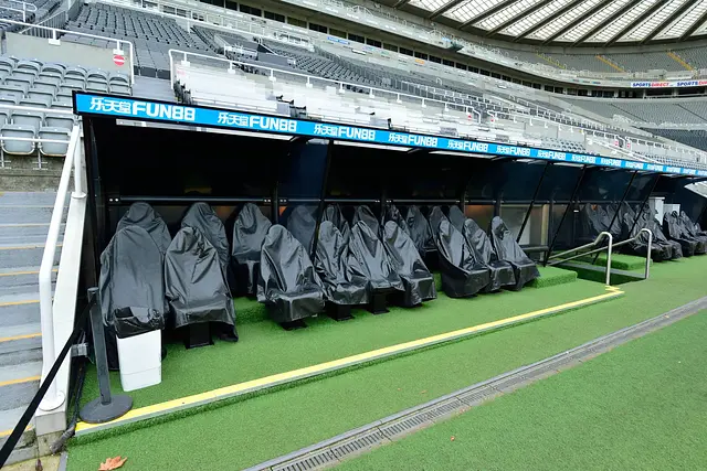 St James' Park : le banc de touche