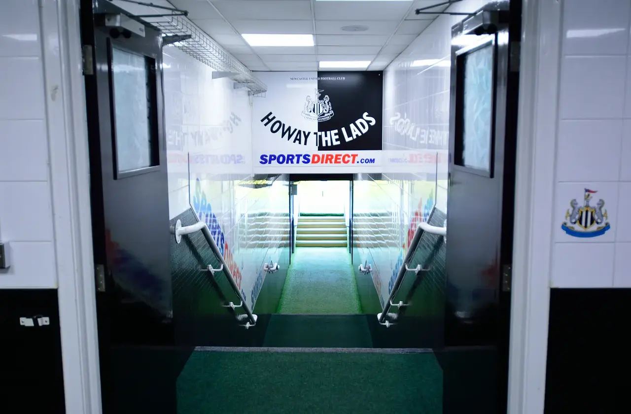 St James' Park : le tunnel des joueurs