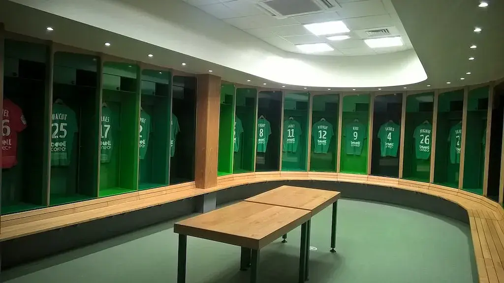 Stade Geoffroy-Guichard : le vestiaire des joueurs