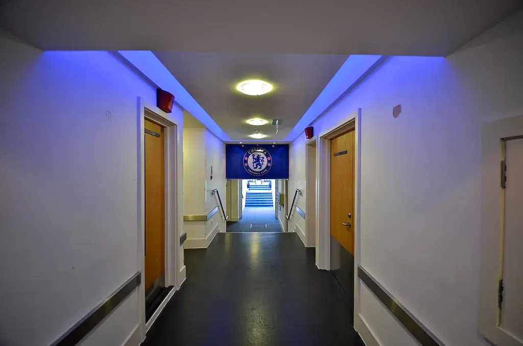 Stamford Bridge: el túnel de vestuarios