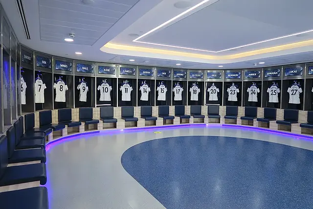 Tottenham Hotspur Stadium : le vestiaire des joueurs