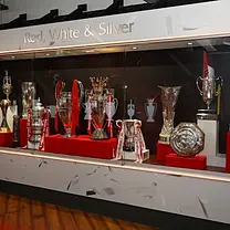 Entrada al museo del Liverpool FC en el estadio de Anfield