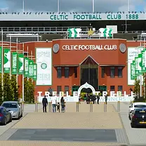 Celtic FC football game at Celtic Park